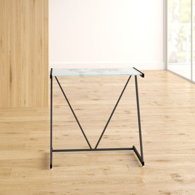 Orella Glass Top Writing Desk