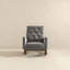 Chaise berçante en tissu et bois massif-678192587