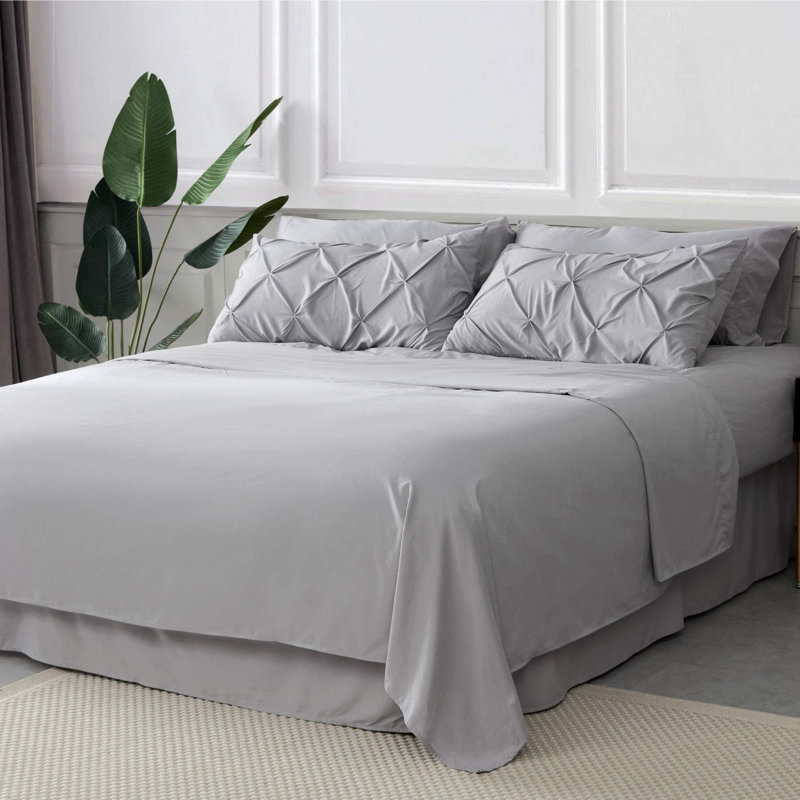 Polyester Percale Comforter, Gray