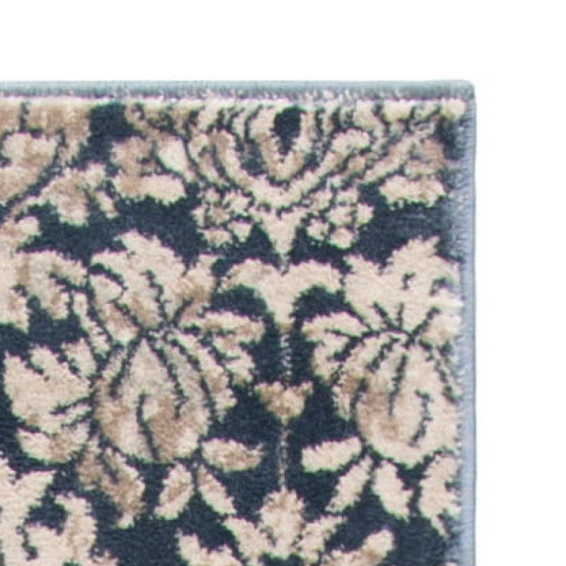 Davut Geometric Navy/Creme Area Rug, Rectangle 5'1" x 7'7"