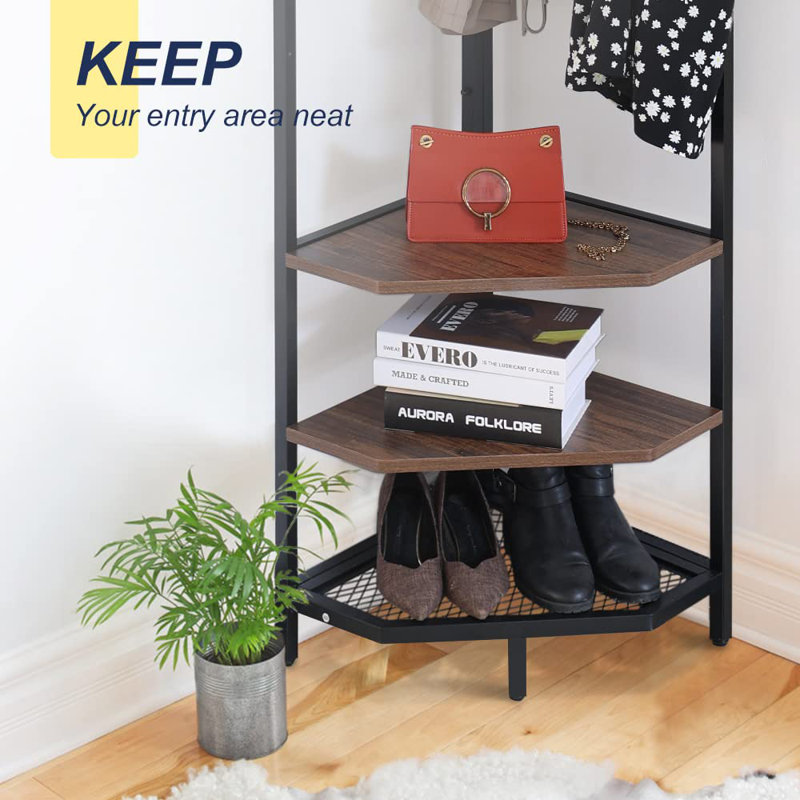 ‎Engineered Wood Over-the-Door 11 - Hook Coat Rack