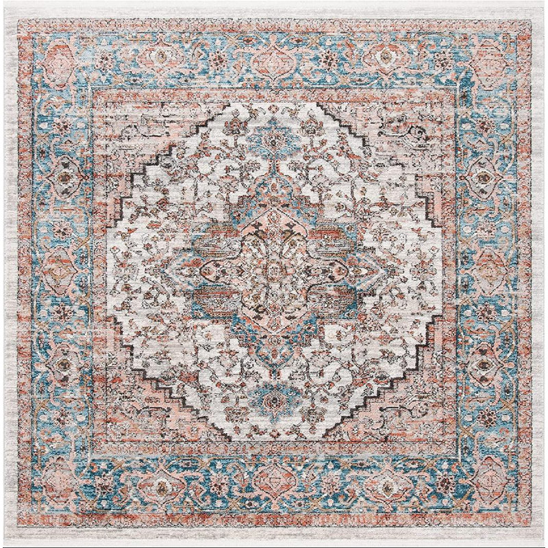 Quinnipack Performance Oriental Rug, Square 6'7"