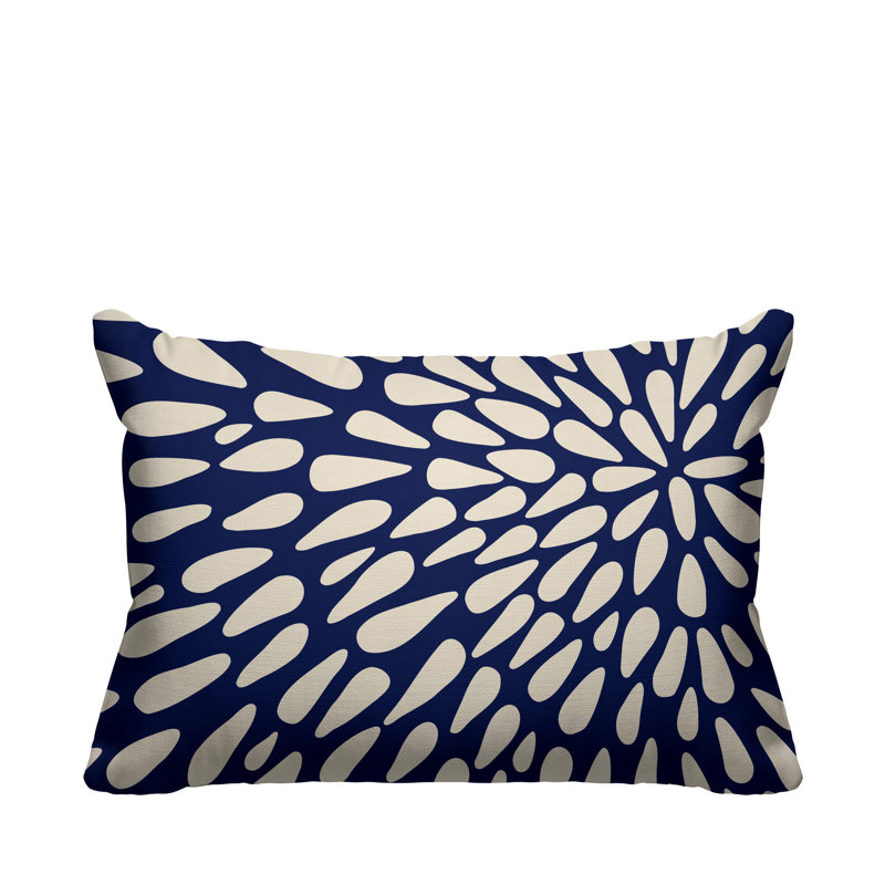 Housse de coussin d'extérieur et insert, Bleu marine