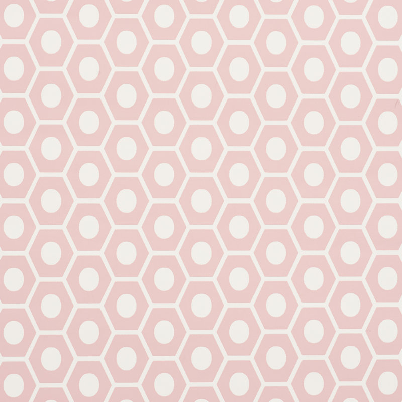 Schumacher x Studio Bon Queen B Wallpaper, Pink
