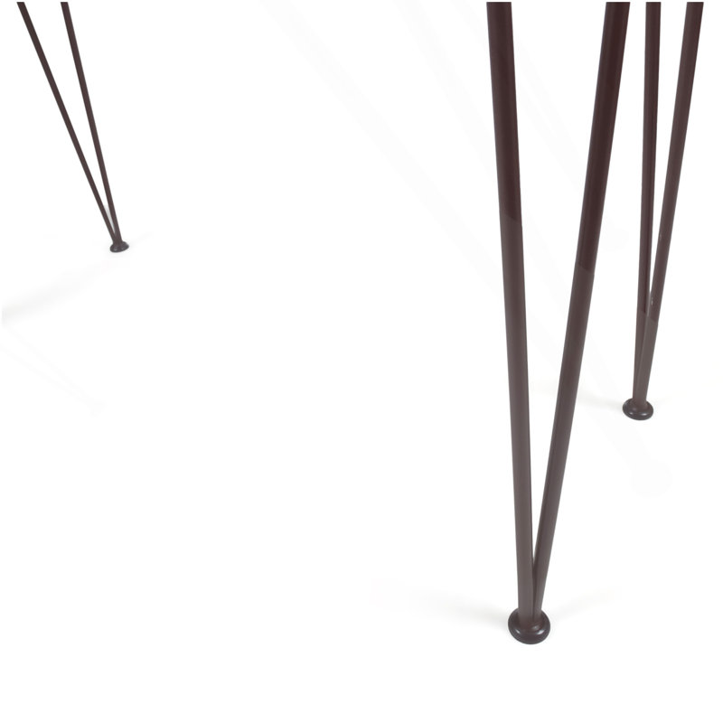 DENALI INDUSTRIAL WOOD AND METAL BAR TABLE