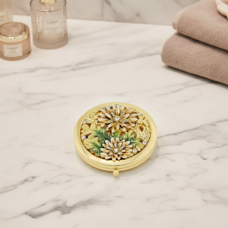 Floret Round Mirror