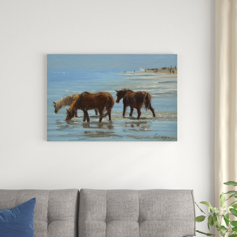 Poneys de Chincoteague, H 24 po x l 36 po x P 1,25 po
