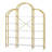 74.8 Inch 5 Tiers Office Bookcase Bookshelf, Display Shelf With Round Top, X Bar