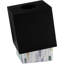 Couvre-boîte à mouchoirs carré noir mat