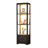  Display Shelf With 3 Color Light, Dimmable Led Floor Lamp With Shelves, Bookshelf With Drawer, Display Standing Shelf Unit For Bedroom, Living Room, Black