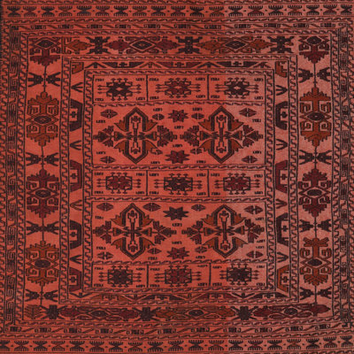 Tapis rouge à motif sud-ouest