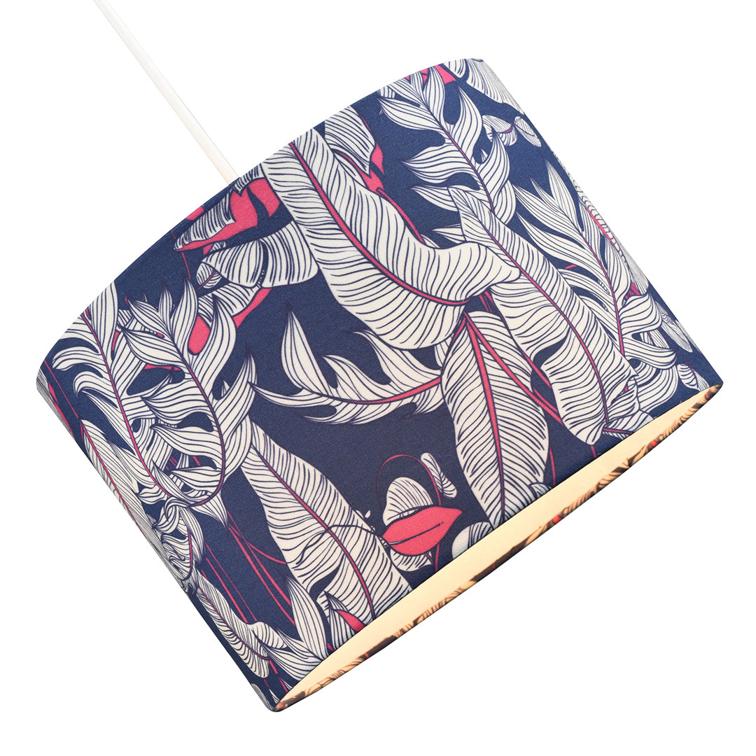 Cotton Blend Drum Lamp Shade 18cm (Screw On)
