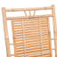 Fauteuil d'extérieur à bascule en bambou avec coussins Mckie-1512097415