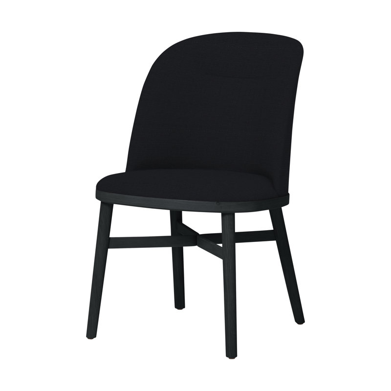 Bund Upholstered Dining Chair, Gray Oak, Steelcut Trio 124