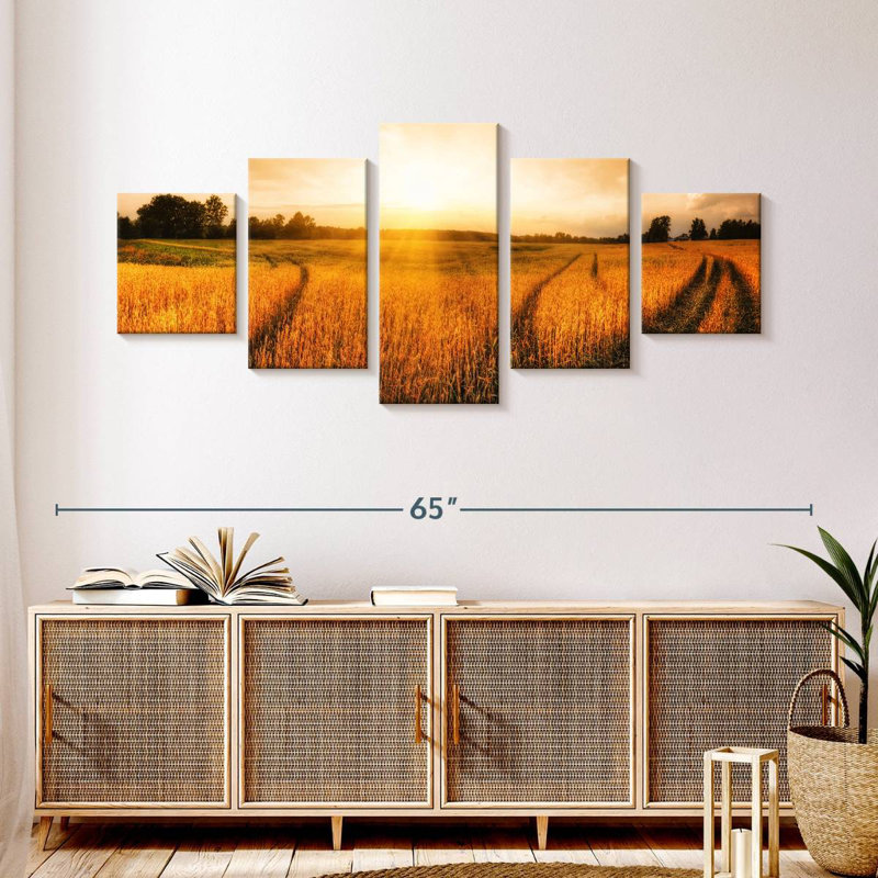 Country Sunset, 24" H x 55" W