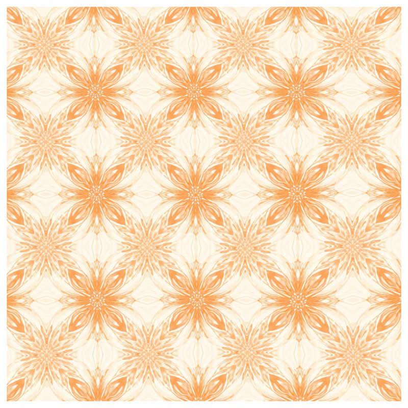 Édredon mandala floral orange, Twin Extra Long