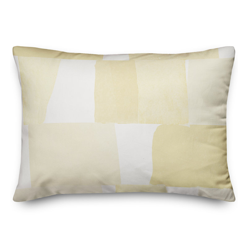 Housse et insert de coussin d'extérieur , Jaune