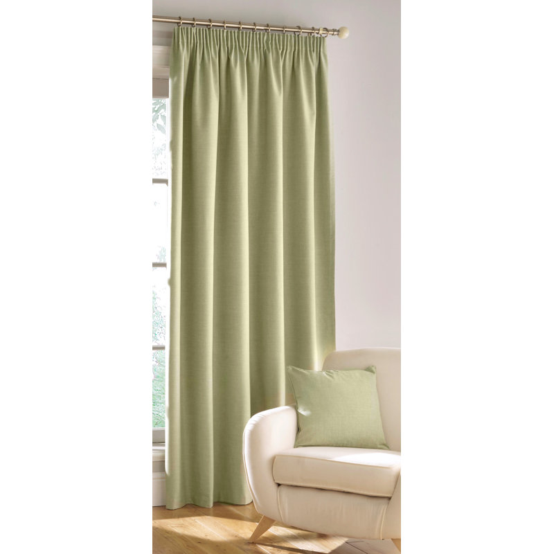 Landaff Blackout Curtain Pair, 117cm Width x 229cm Drop, Navy