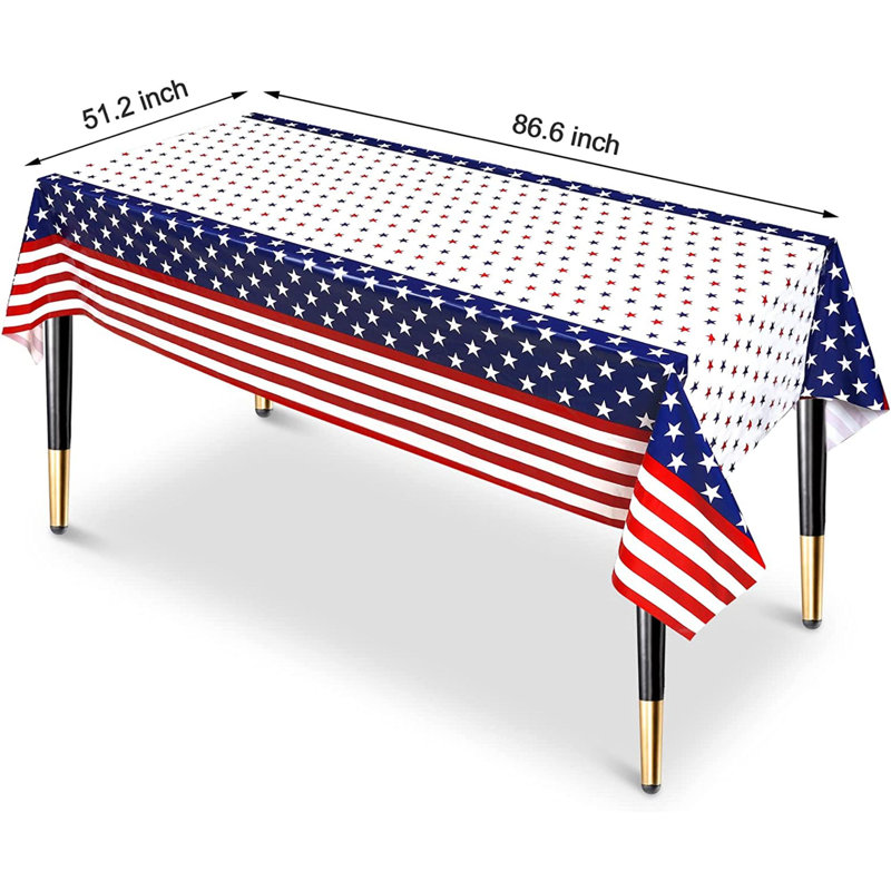 Ensemble de 3 nappes 4 juillet pour une célébration de la fête de l'Indépendance - (86,6 po x 51,2 po)