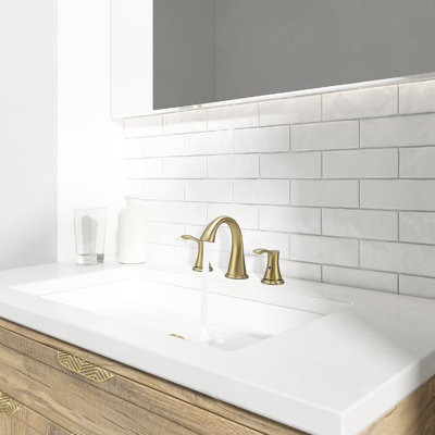 Widespread 2-handle Bathroom Faucet with Drain Assembly