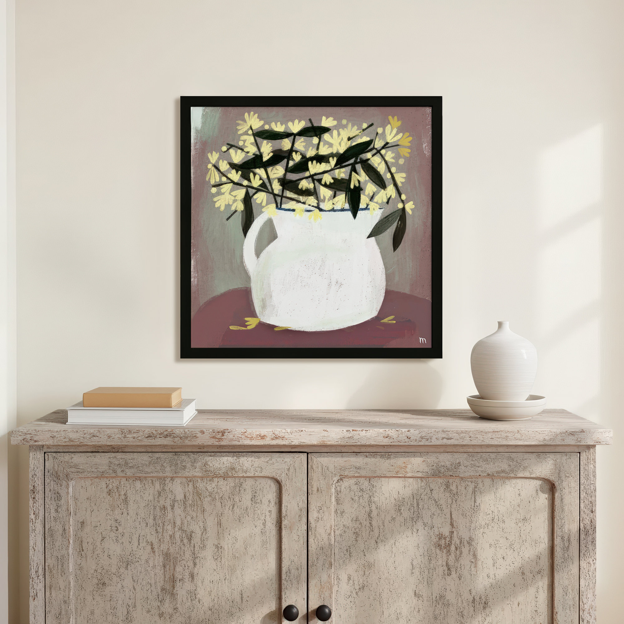Calycanthus by StudioM, Black, 30" H x 30" W x 1.25" D