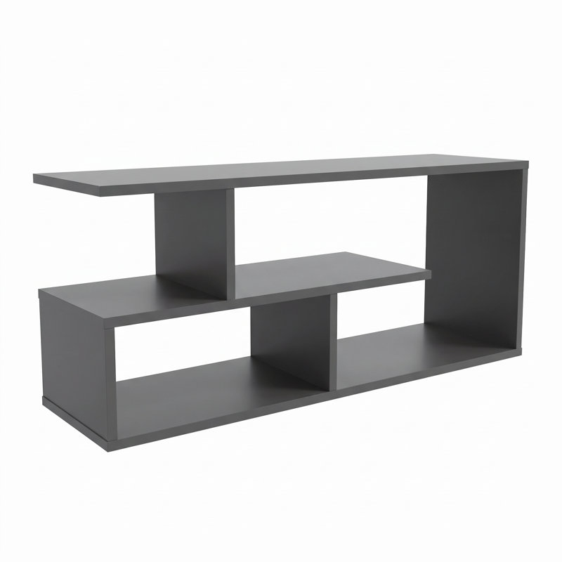 100cm Wide Floating TV Stand with Open Storage, Graphite