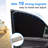4x Magnetic Car Side Front Rear Window Sun Shade Mesh Shield Uv Protection Cover
