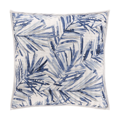 PALM BEACH 20" SQUARE QUILTED DECORATIVE THROW PILLOW