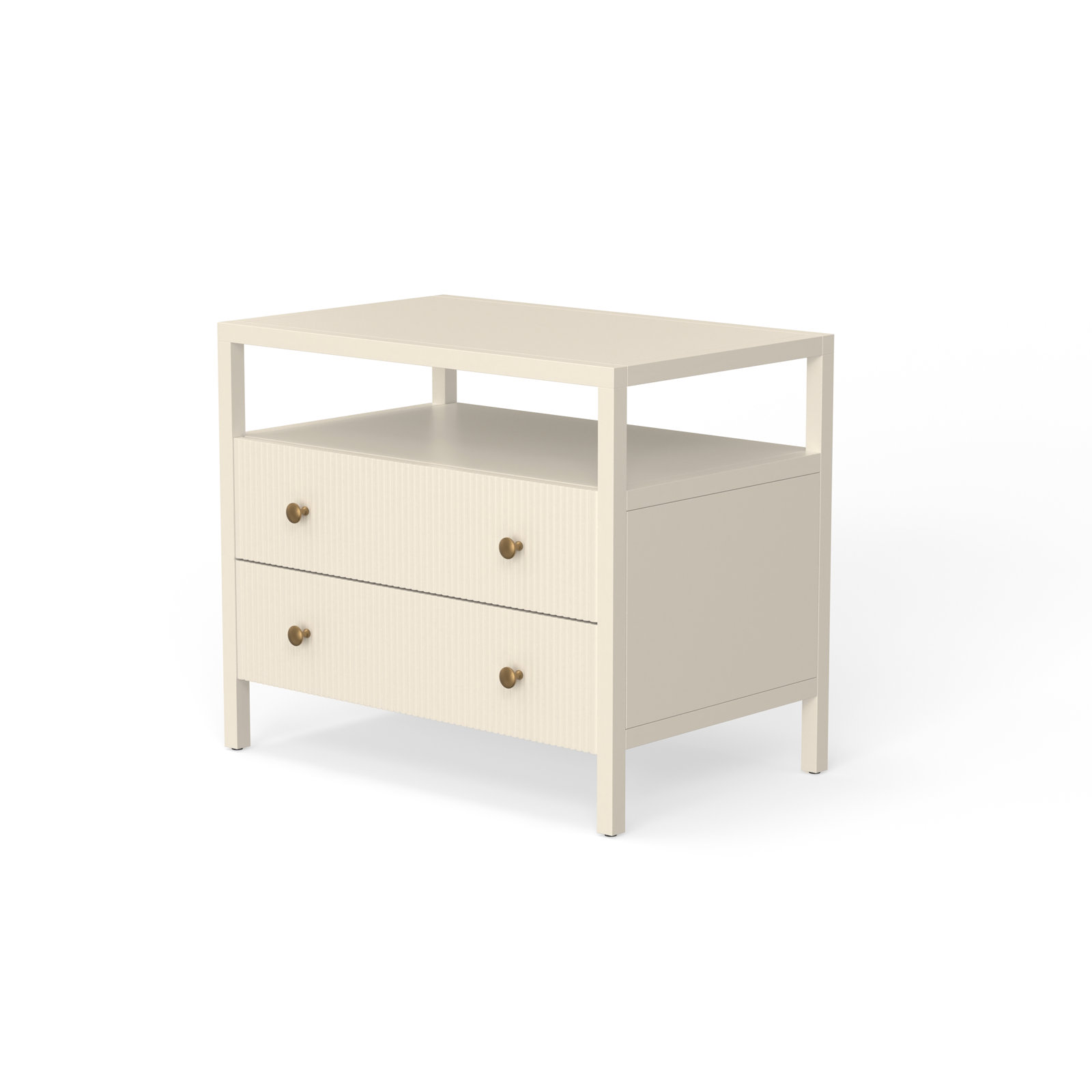 Jennette Nightstand, White