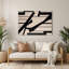 Minimalisme 71, art mural en métal beige-17643503