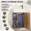 DeerValley Wall Hung Bathroom Vanity with Basin, Metal Holder, Side Open Shelf, 41.5x23x68cm