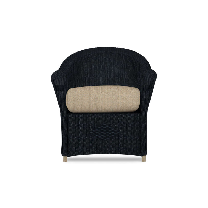 Reflections Outdoor Dining Armchair, Ebony, Remy Pebble