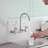 Double Handle Wall Mount Standard Kitchen Faucet