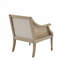 Chaise rembourrée en polyester avec 4 pieds