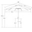 Parasol 9 pi Mira Sunbrella® Mira-333255985
