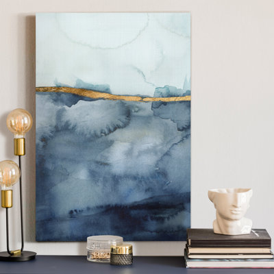 «Gold and Gray Exploration IX», reproduction d'art sur toile