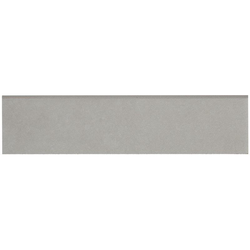 Garniture de carreaux de couleur gris clair 12" x 3" en porcelaine moulure Slate Attaché