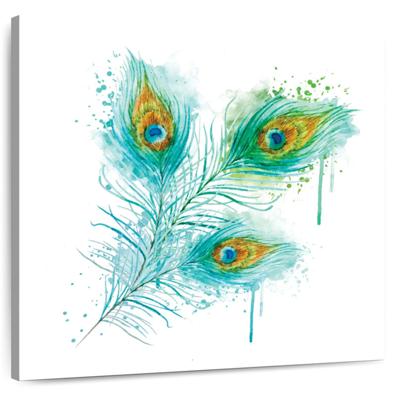 Plumes de paon Kerner Splash, H 24 po x l 24 po