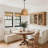 Jax 1 - Light 15"W x 12.2"H Woven Rattan Dome Pendant Light with Modern Farmhouse