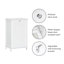 Ellsworth Wood Cabinet Laundry Hamper