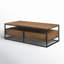 Paulette Solid Wood Frame Coffee Table with Storage