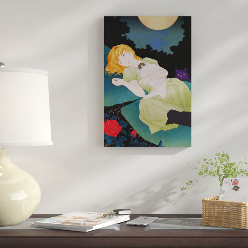 «Moonlight» par Sai Tamiya, art mural sur toile, H 40 po x l 26 po x P 1,25 po
