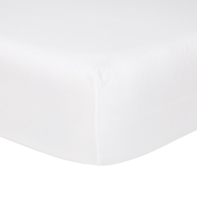 Loft 100% Cotton Standard Geometric Fitted Sheet, Queen Fitted Sheet