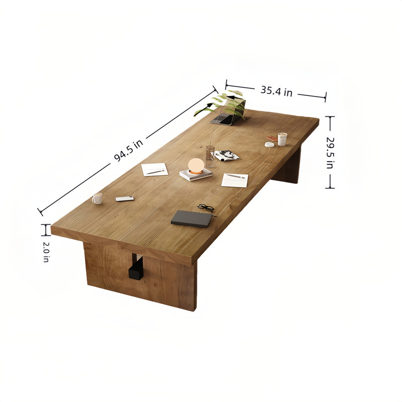Modern Rectangular Ottillie, 29.5" H x 94.5" L x 35.4" W