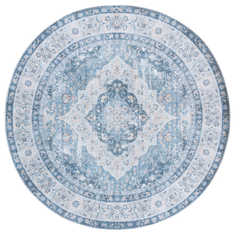 Tapis oriental performance Arizona 320 lavable à la machine, Rond 6 pi