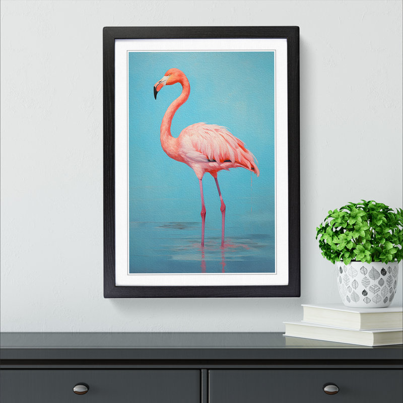 Single Picture Frame Print on Wood, Black Framed, 64cm H x 46cm W