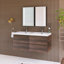 Meuble-lavabo double avec plateau en résine 47,05 po Reggina-1540794853