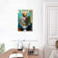Golden retriever sur une toilette sur toile-940256006