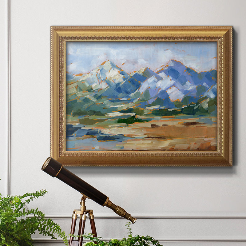 Blue Mountain Peaks II - peinture sur toile encadrée, L 27 po x H 18 po