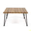 Table basse en bois et métal